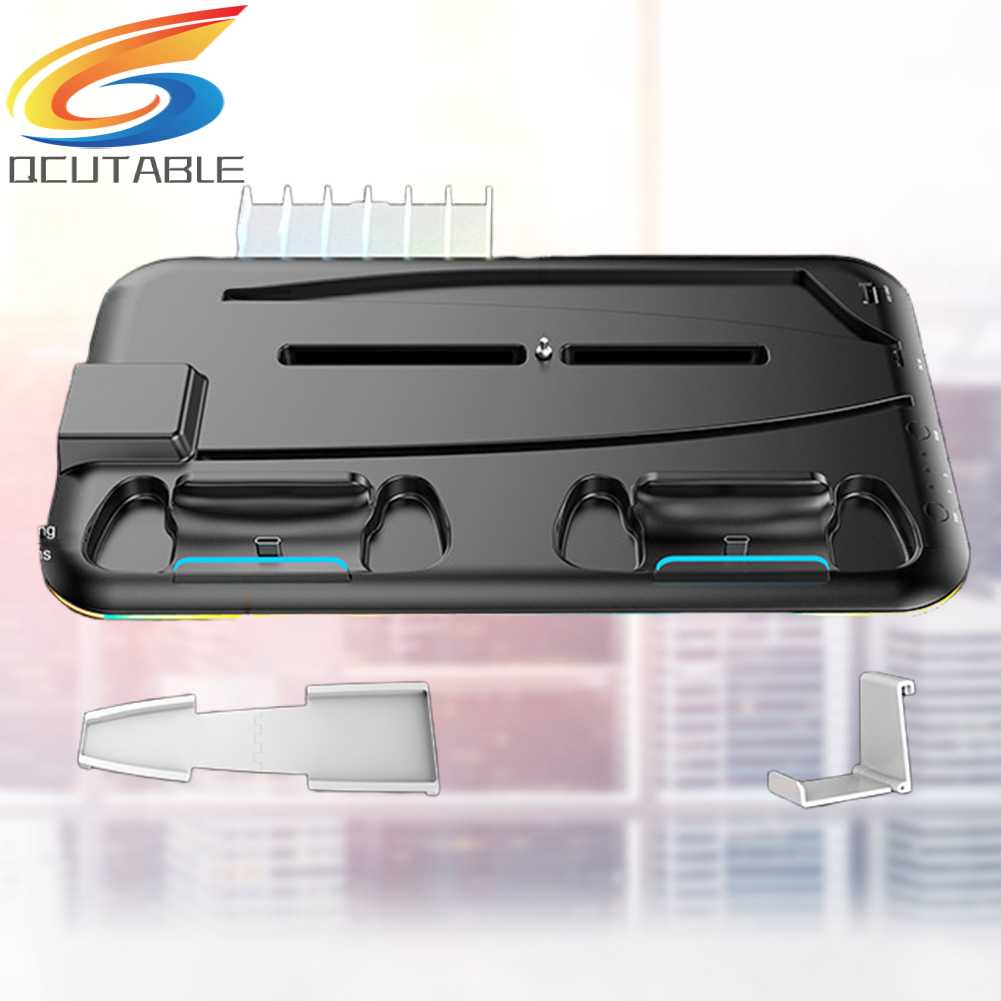 Giá Đỡ + Chuôi SạC + ĐèN RGB Cho Tay CầM Chơi Game PS VR2 PS5