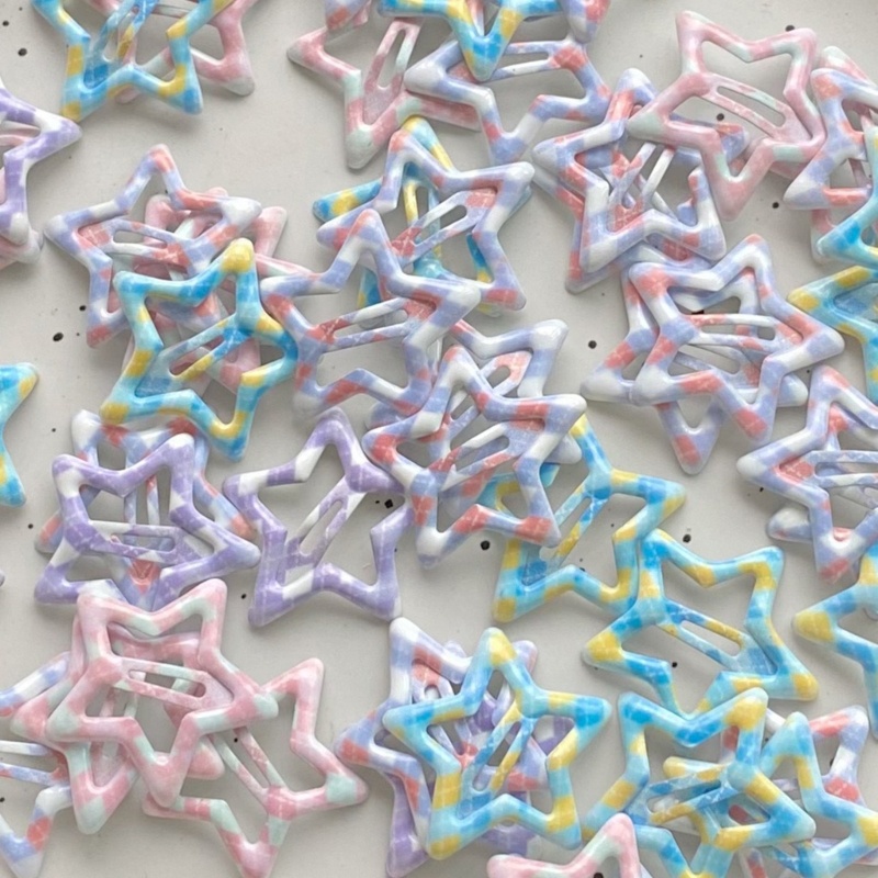 Kẹp Tóc Hình Ngôi Sao Bằng Kim Loại Dễ Thương Dành Cho Nữ Y2K