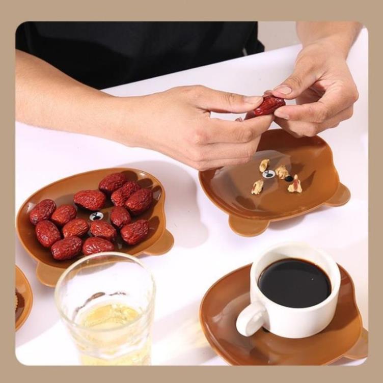 Set 8 Dĩa Gấu Kèm Khay Đựng