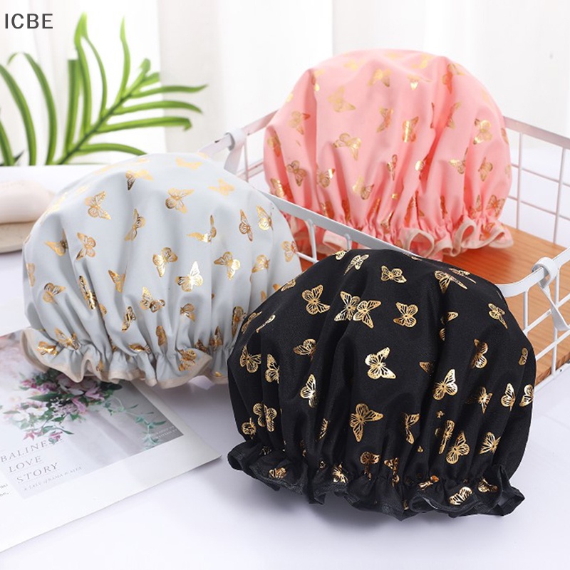 Mũ Trùm Đầu Bằng Polyester Dày Chống Nước Chống Bụi Khi Tắm