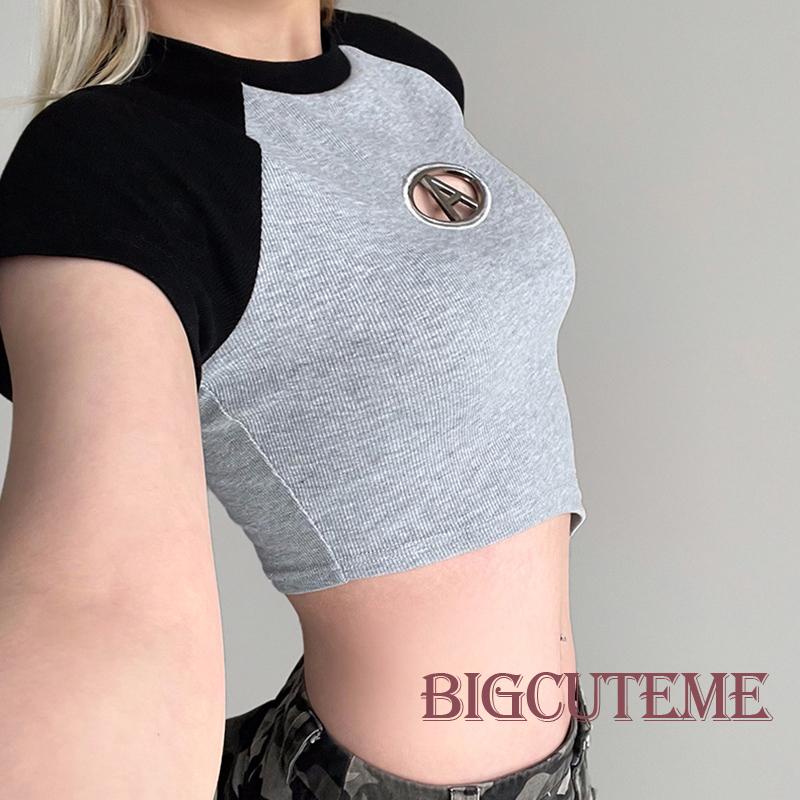 Áo Thun Ngắn Tay Vạt Lệch Thời Trang Mùa Hè Dành Cho Nữ
