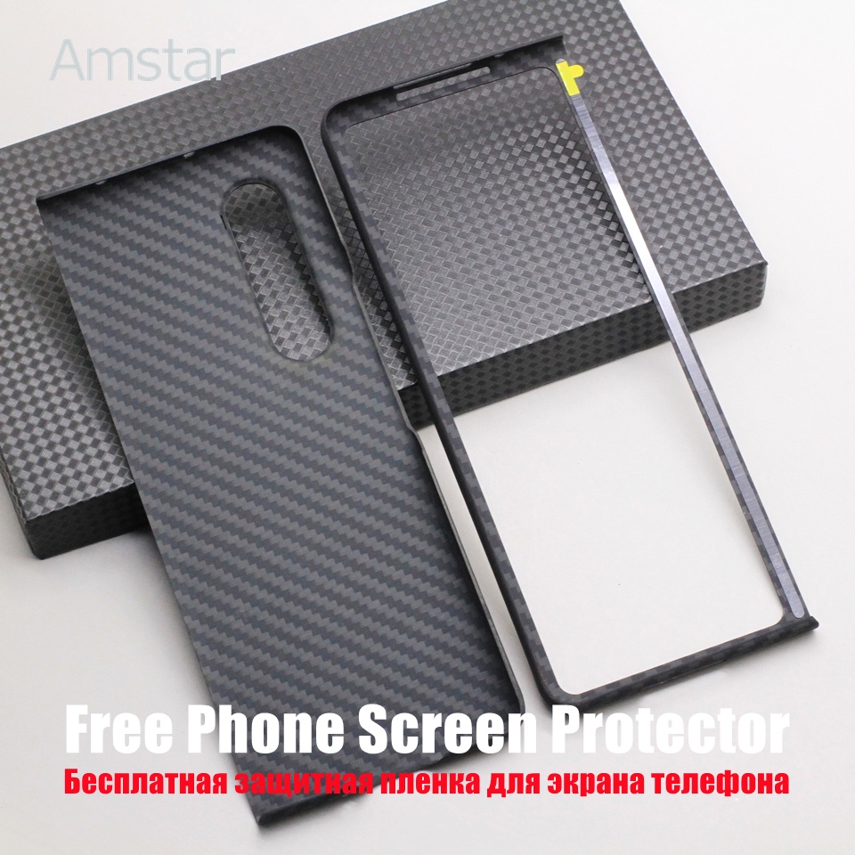 Ốp Điện Thoại Bằng Sợi Carbon Siêu Mỏng Có Thể Gấp 3 Khúc Cho Samsung Galaxy Z Fold 3 5G