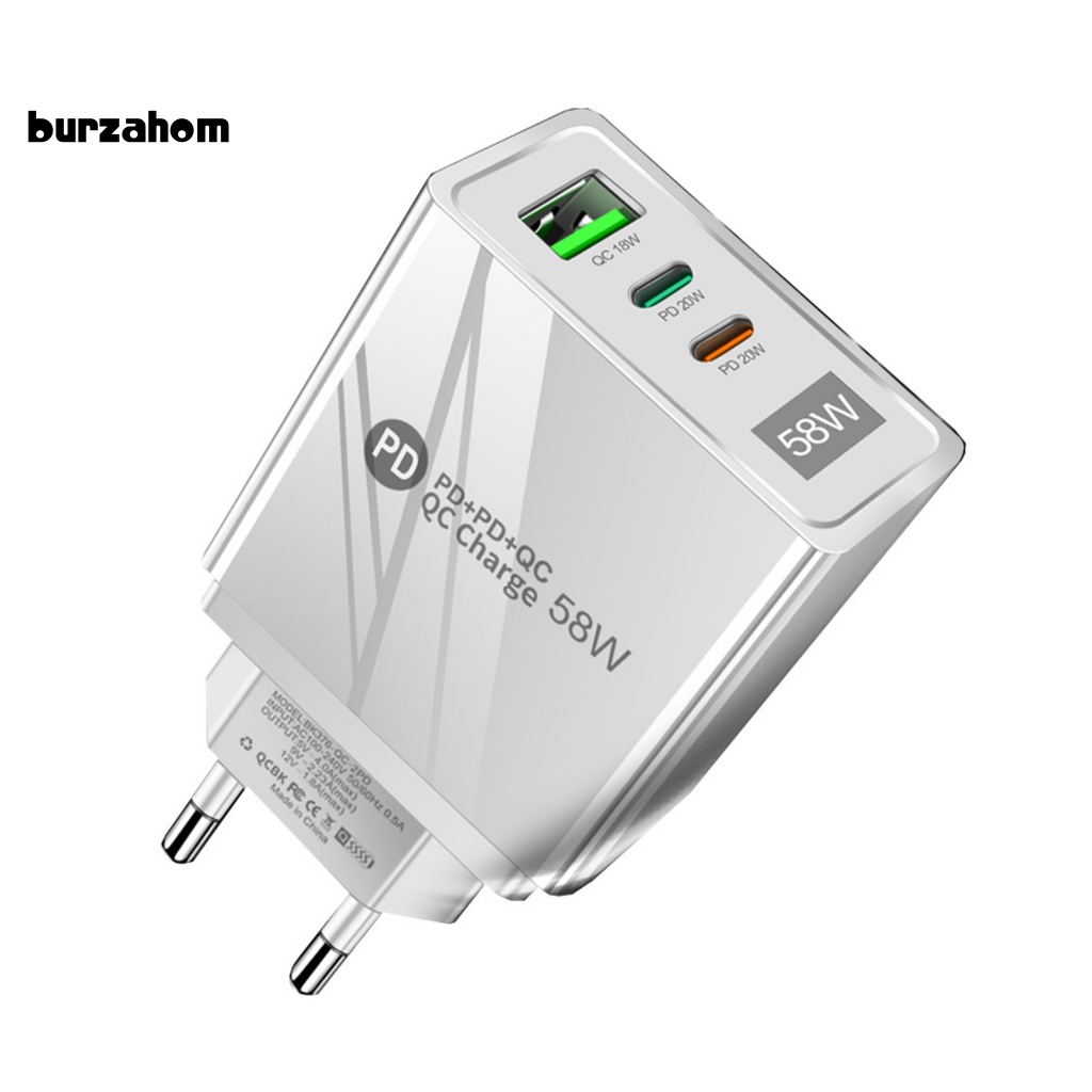 Ổ Cắm Sạc Nhanh Với 3 Cổng USB / Type-C Tiện Dụng