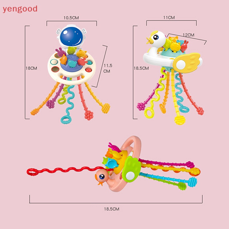 Đồ Chơi Dây Kéo Bằng Silicone Phát Triển Răng Cho Bé