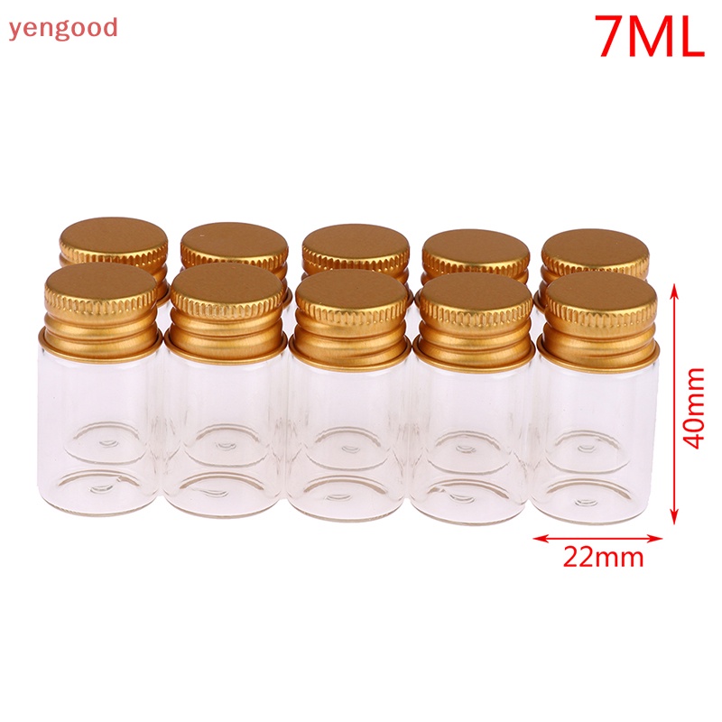 Set 10 Lọ Thủy Tinh Đựng Điều Ước 5 / 7 / 10 / 14 / 18 / 20ML Tiện Dụng