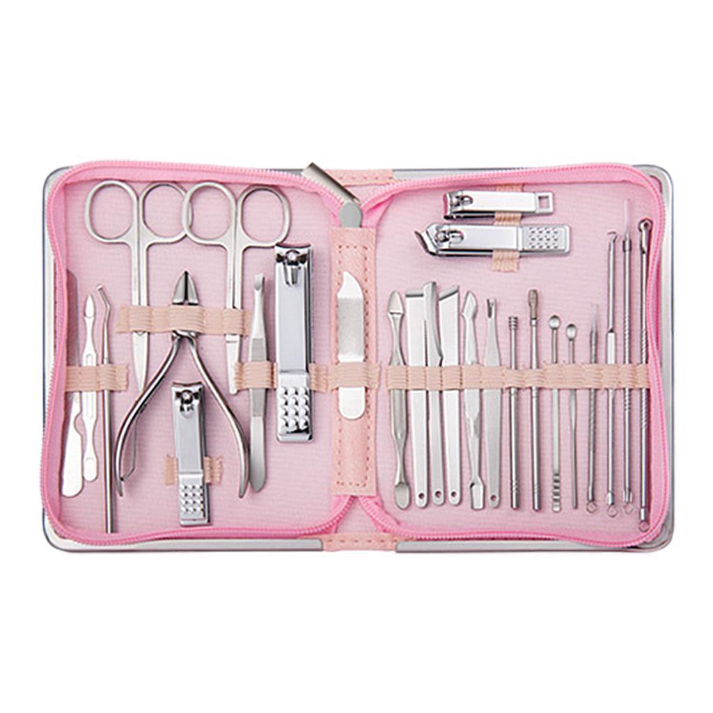 Bộ 26 Dụng Cụ Làm Móng Chuyên Nghiệp Bằng Thép Không Gỉ