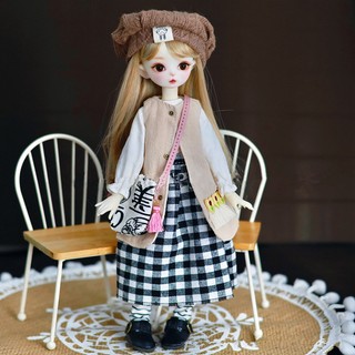 Búp bê mặc trang phục có nón tỉ lệ 1 / 6 28cm