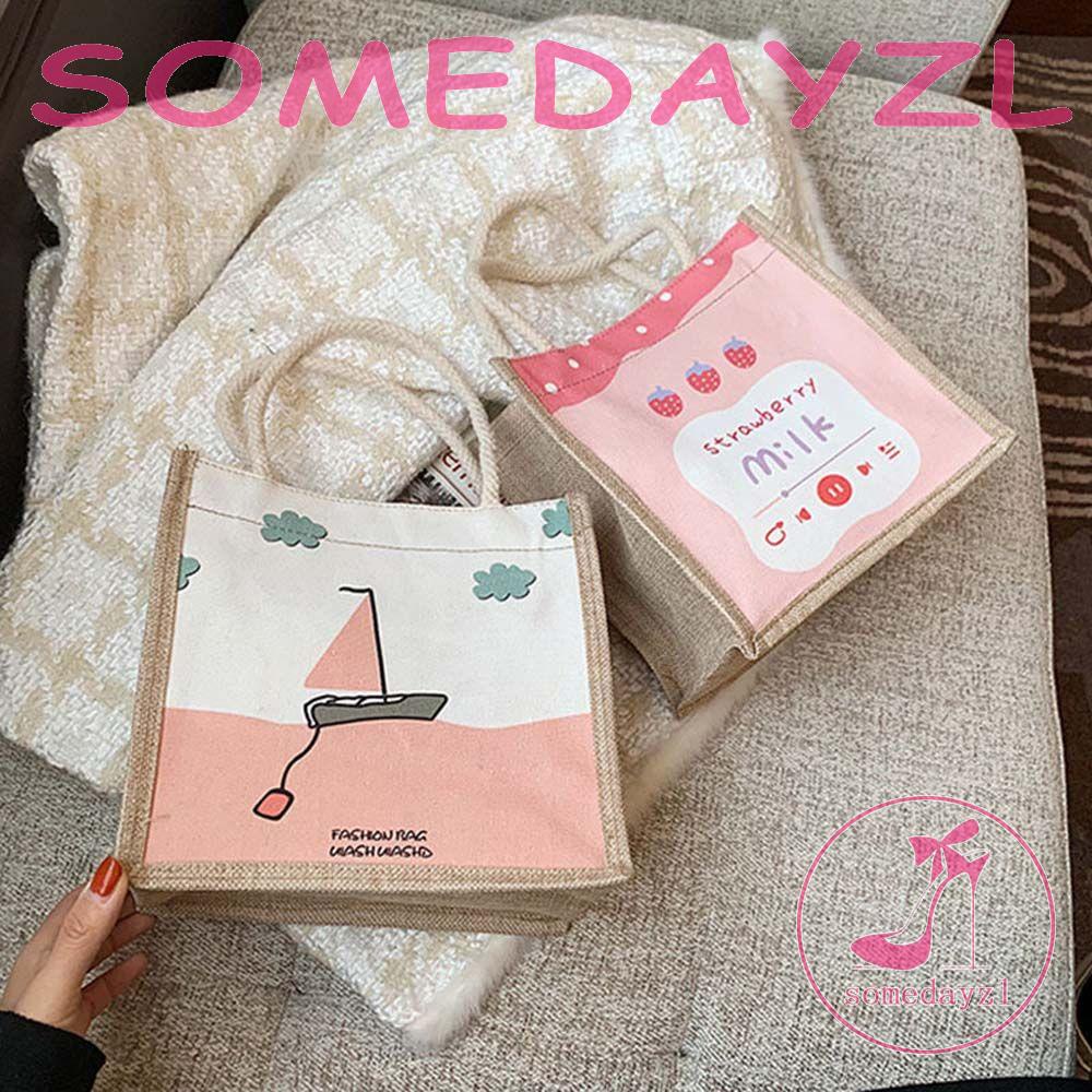 Túi Tote Chất Liệu Canvas Siêu Bền Phong Cách Hàn Quốc Cho Nữ