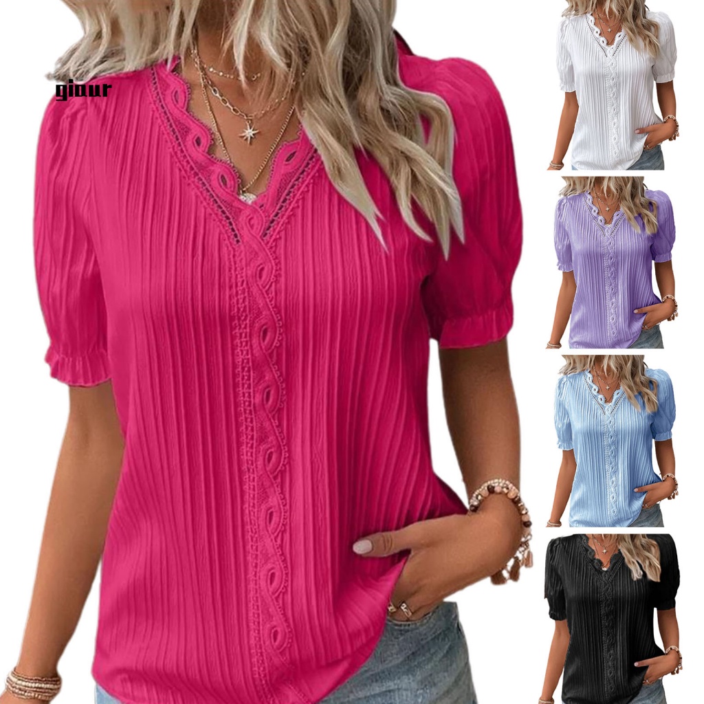 Áo Thun Mùa Hè Khoét Lỗ Cho Nữ