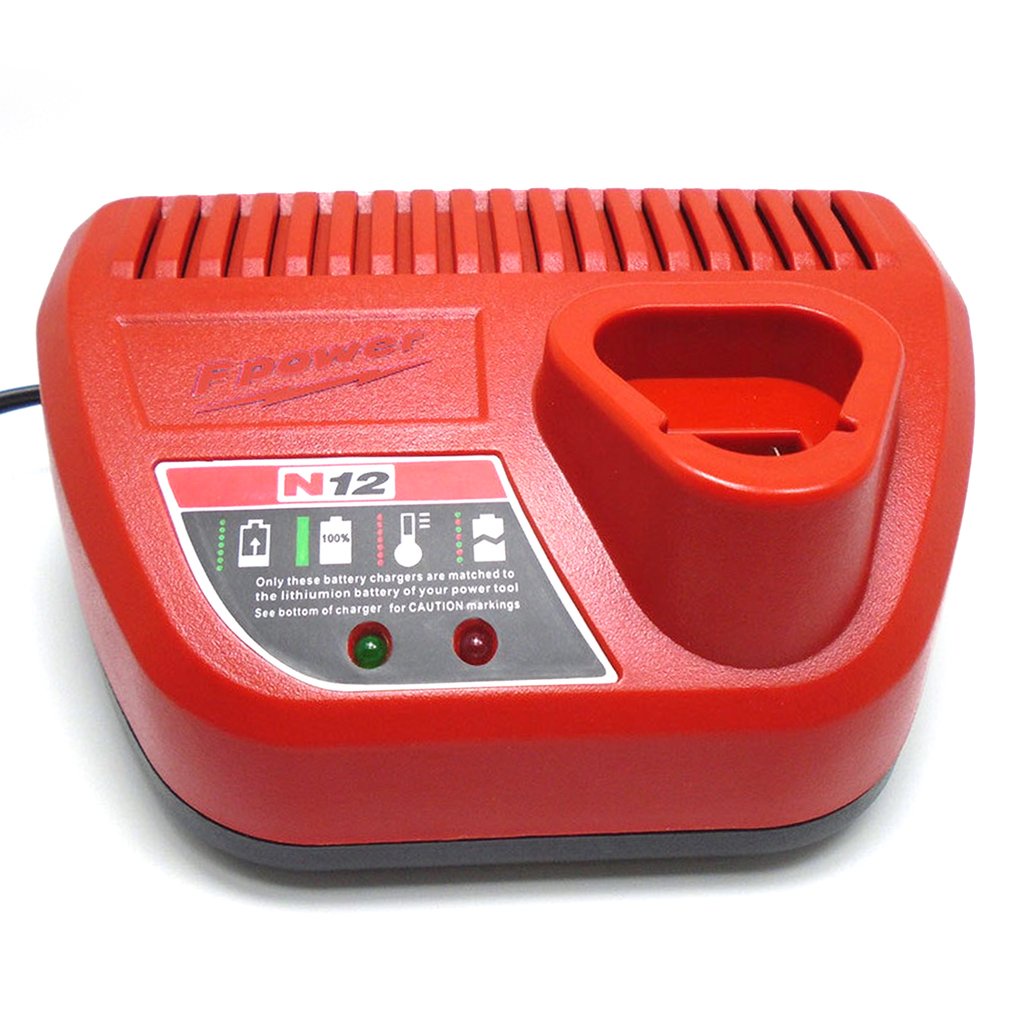 10.8V 12V Li-Ion Replacement Battery Charger For M12 Milwaukee 48-11-2401 48-11-2402 C12 B Bx Lithium-Ion [Q/6]