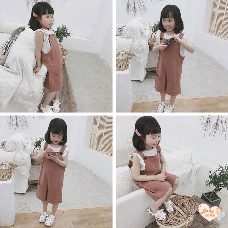 Quần Dài Chất Liệu Cotton Màu Trơn Thời Trang Xuân Hè Cho Bé Gái