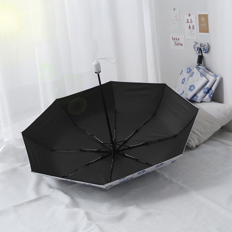 Dù Gấp Ba Khúc vinyl Tự Động Chống Nắng Mưa
