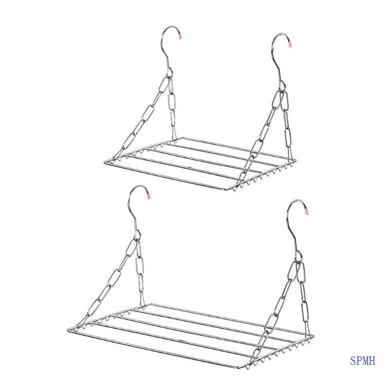 Giá Đỡ Phơi Đồ Lót / Giày Dép Ban Công Bằng Thép Không Gỉ Có Thể Gấp Gọn