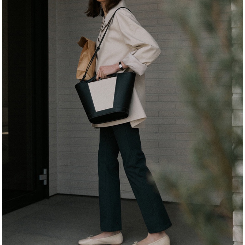 Túi Đeo Vai Cỡ Lớn Màu Sắc Đơn Giản Dễ Phối Đồ Thời Trang Cho Nữ