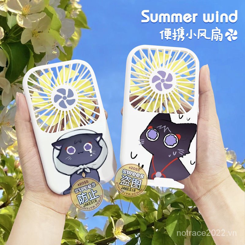 ★Genshin Impact★Quạt Mini Cầm Tay Scaramouche & Wanderer Sạc USB Chất Lượng Cao