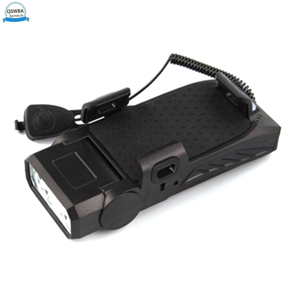 Bộ Đèn Pha Và Còi Sạc USB 5 Chế Độ Kèm Giá Đỡ Điện Thoại Gắn Xe Đạp 120db