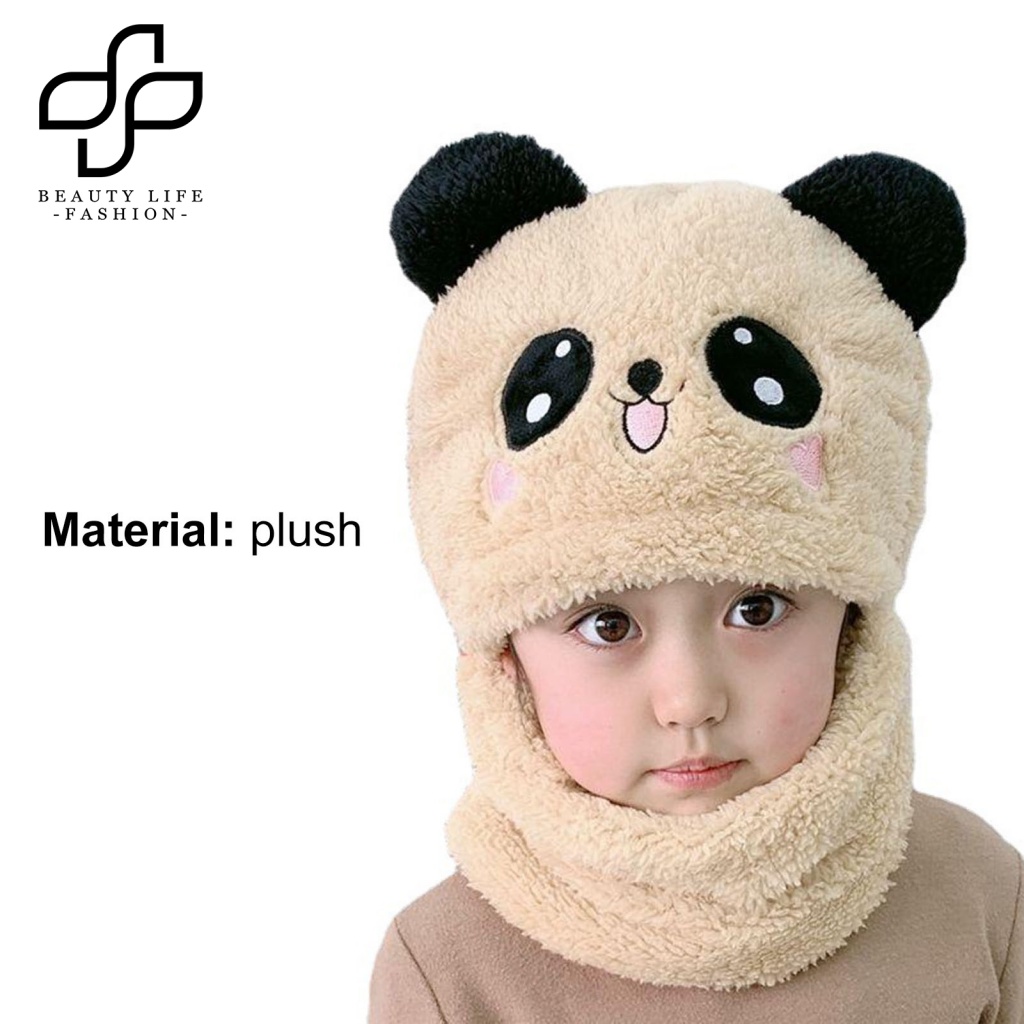 Nón Len Giữ Ấm Tai Gấu Dễ Thương Cho Bé