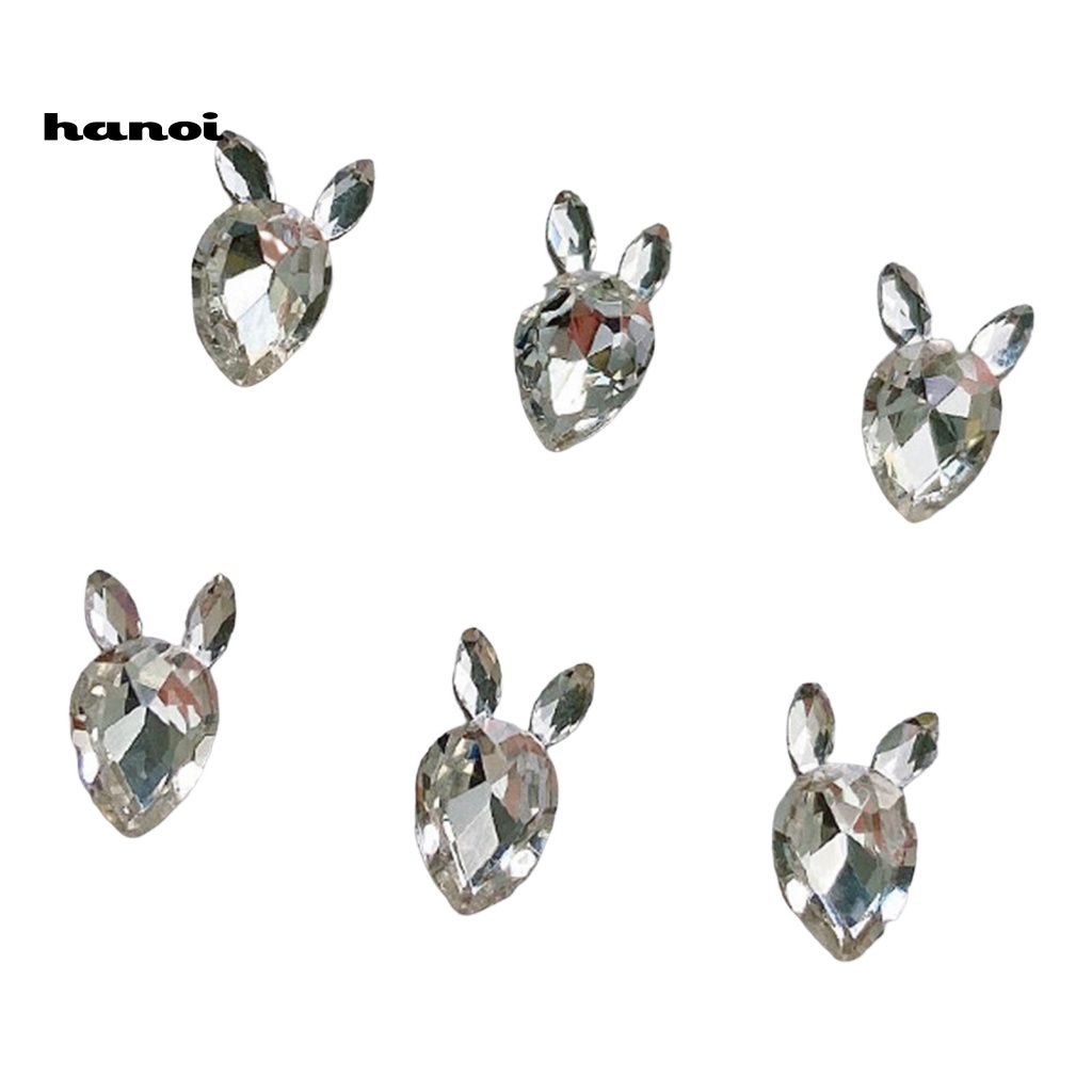 Set 6 Phụ Kiện Đính Trang Trí Móng Tay Nghệ Thuật Ba Chiều Chống Rơi Tiện Lợi