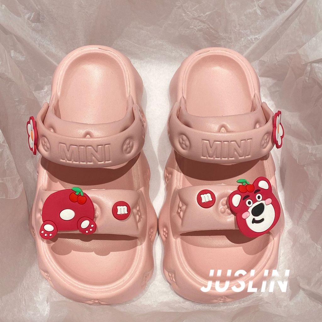 JUSLIN dép dép nữ dép bánh mì nữ dép bánh mì nữ 2023 NEW 060501
