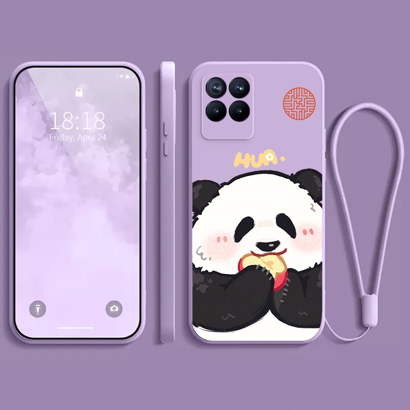 Ốp lưng REALME 8 PRO 4G REALME 8 4G REALME 8i 4G NARZO 50 4G Ốp điện thoại dẻo Gấu trúc mắn