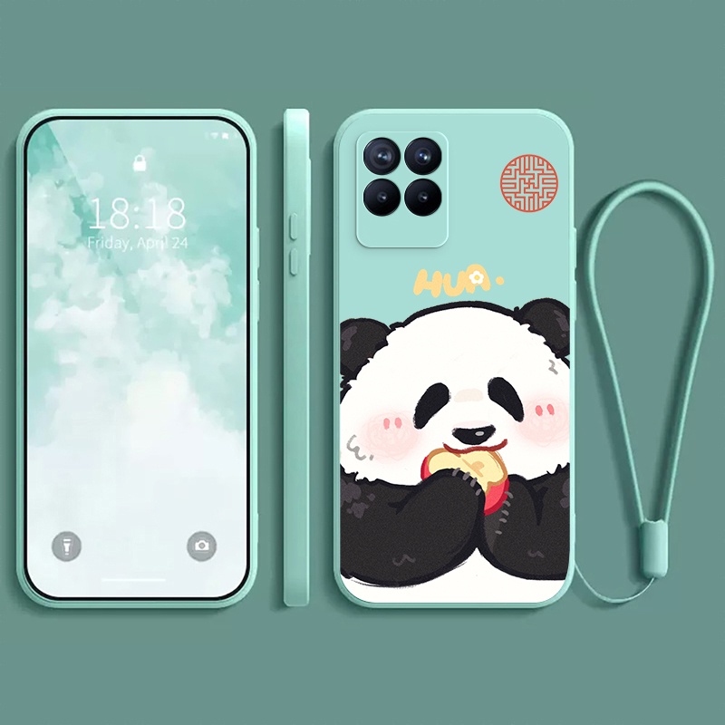 Ốp lưng REALME 8 PRO 4G REALME 8 4G REALME 8i 4G NARZO 50 4G Ốp điện thoại dẻo Gấu trúc mắn