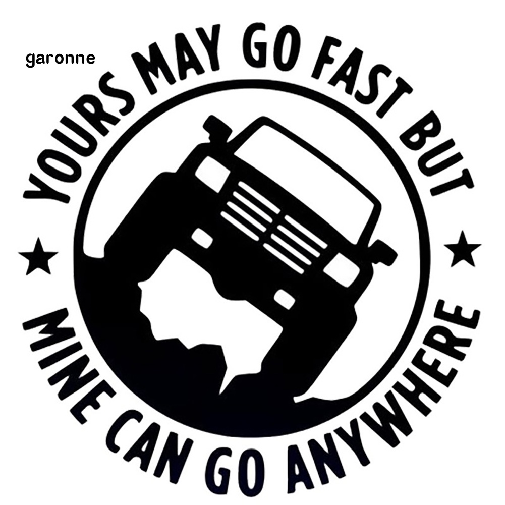 Đề Can Dán Trang Trí Thân Xe Hơi / Xe Tải Họa Tiết Chữ Vui Nhộn Sáng Tạo 4X4