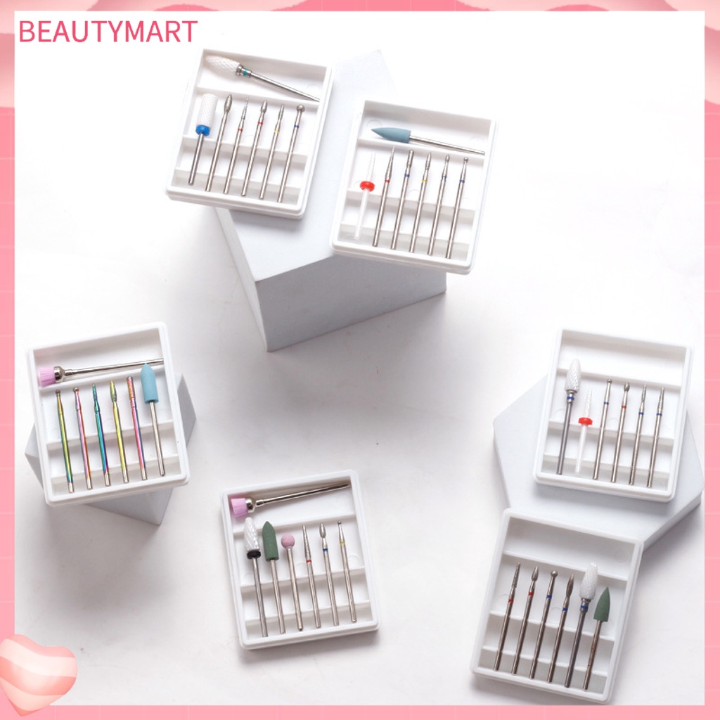 1 Bộ Đầu Mài Móng Tay Bằng Thép Vonfram Chuyên Nghiệp