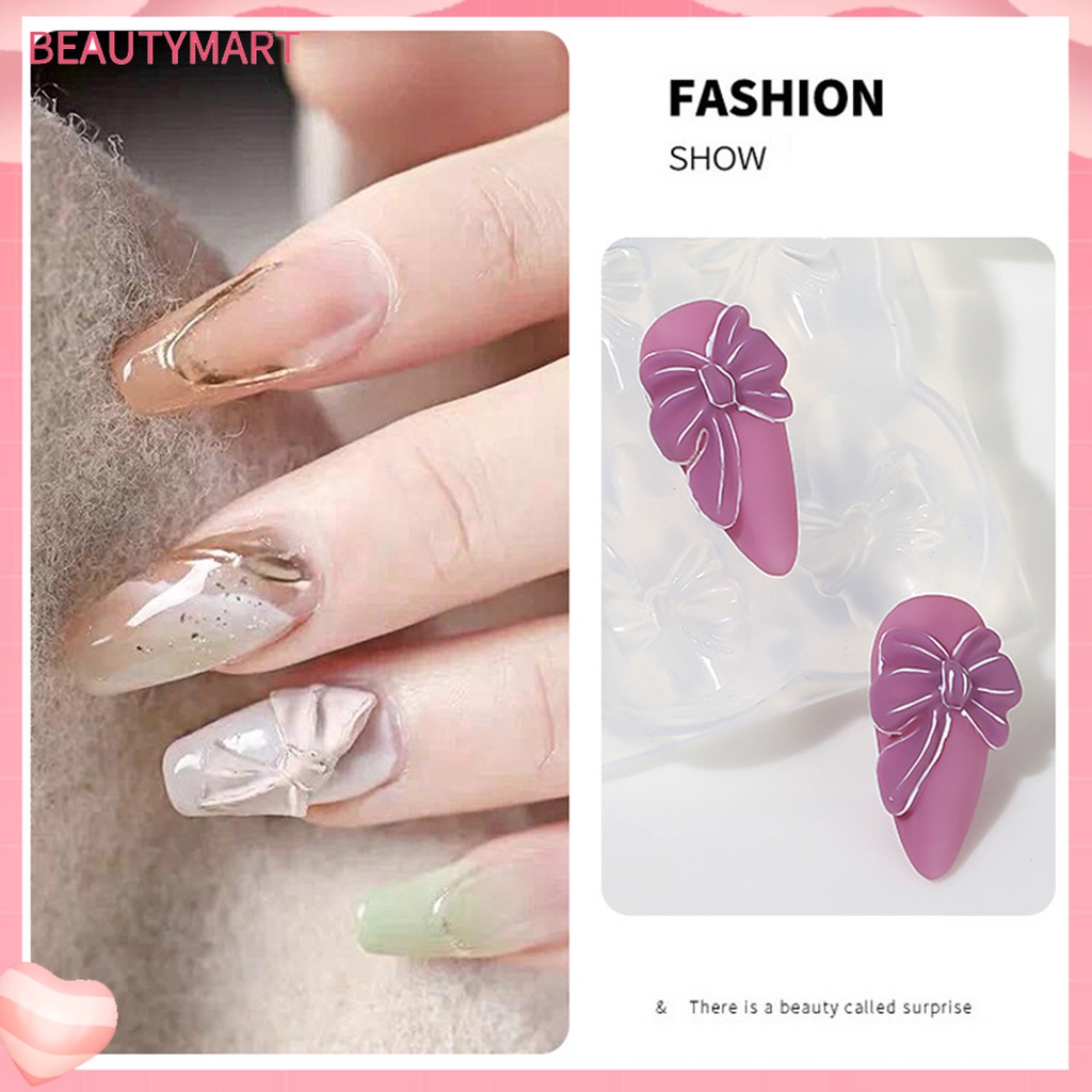 Khuôn Silicone Tạo Hình Làm Móng Tay 3D Độ Bền Cao