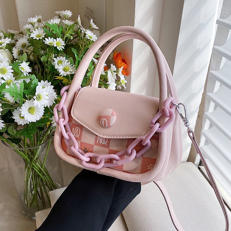 Túi Đeo Chéo Hình Vuông Nhỏ Cầm Tay Mẫu Mới 2023 Phong Cách niche Thời Trang Mùa Hè Dành Cho Bạn Nữ AC2347