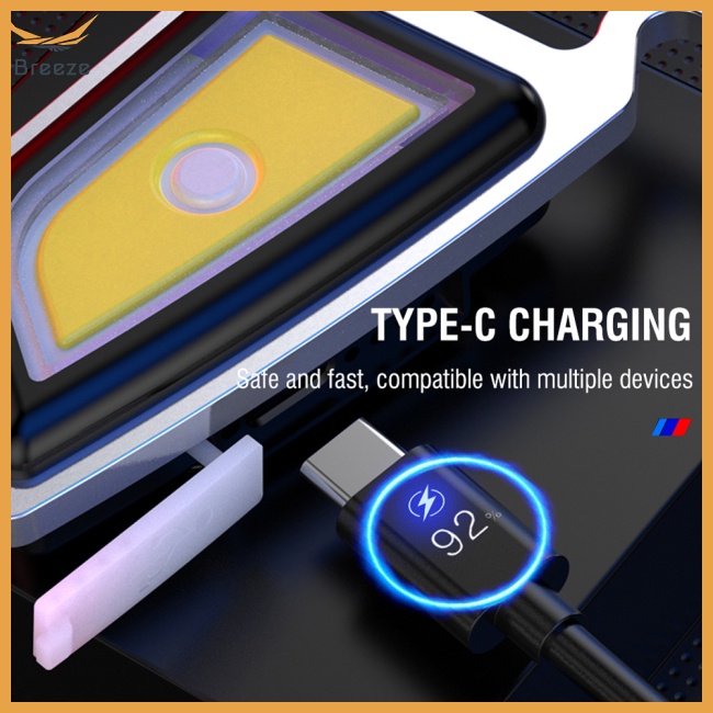 Móc Khóa Đèn Pin Led Cob Hít Nam Châm Đa Năng