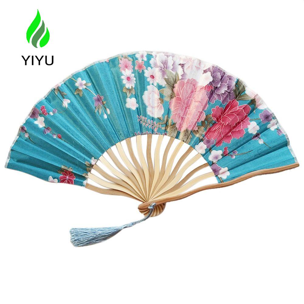 YIYU 1 Chiếc Quạt Gấp Bằng Gỗ Tre Thủ Công Chất Lượng Cao Phong Cách Nhật Bản TYLER1