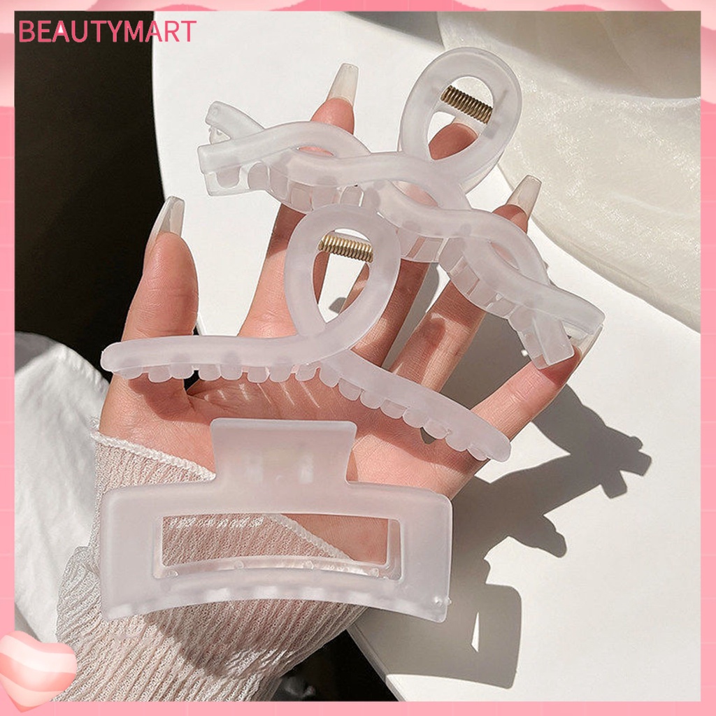 Kẹp Tóc Càng Cua Rỗng Co Giãn Tốt Cố Định Tóc Màu Sắc Ngọt Ngào Cho Nữ