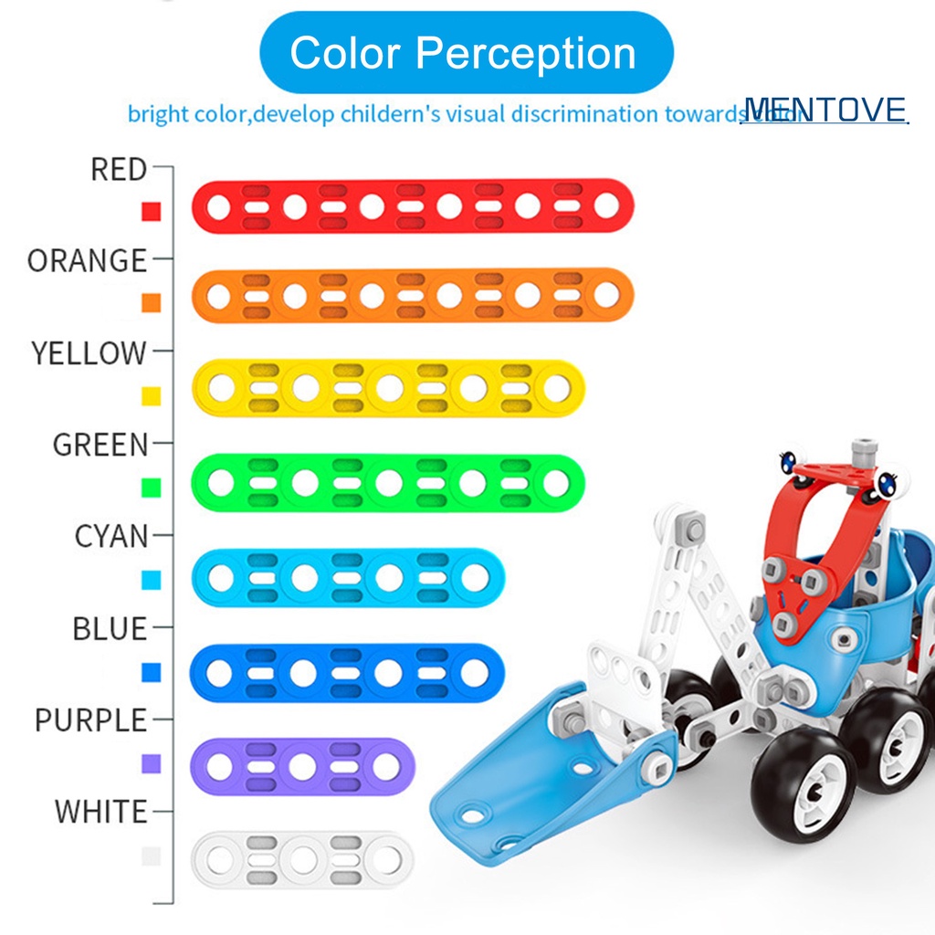 [MT] Set 143 Khối Xây Dựng Bằng Nhựa Nhận Diện Màu Sắc Tự Kích Thích Trí Thông Minh Cho Bé