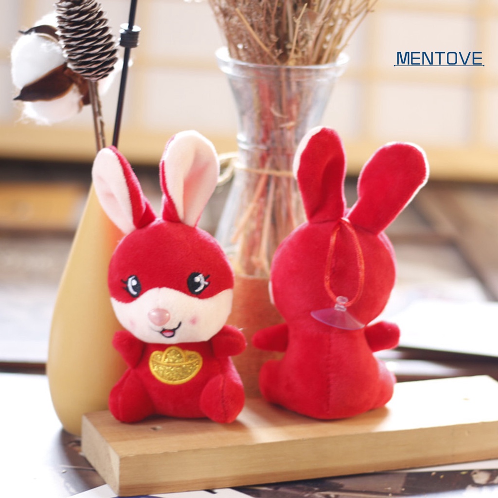 Móc Khóa Hình Thỏ Nhồi Bông 3D Dễ Thương Bằng PP Cotton 2023