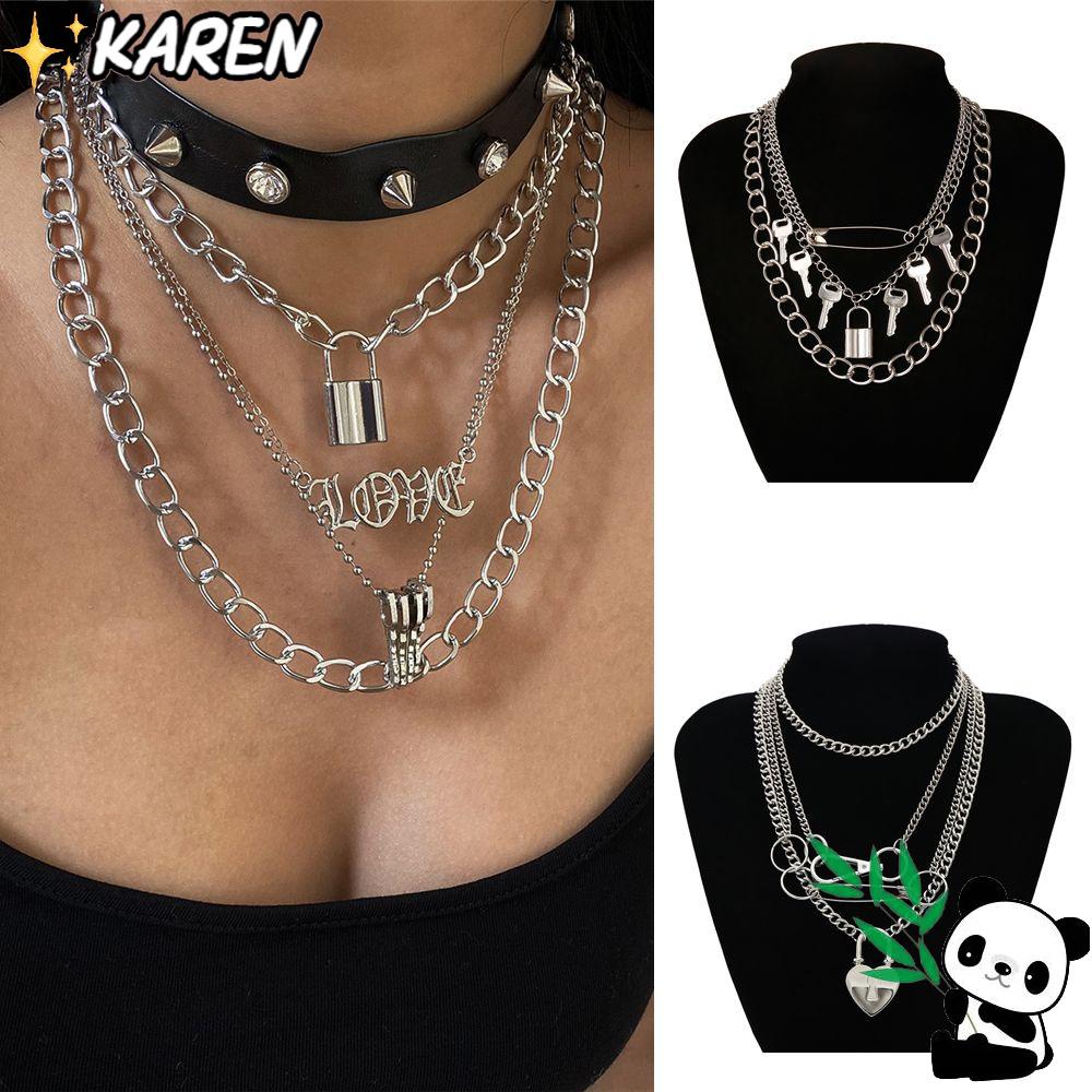 Vòng Cổ Choker Đinh Tán Bằng Thép Không Gỉ Phong Cách Punk Rock Cho Nam &amp; Nữ