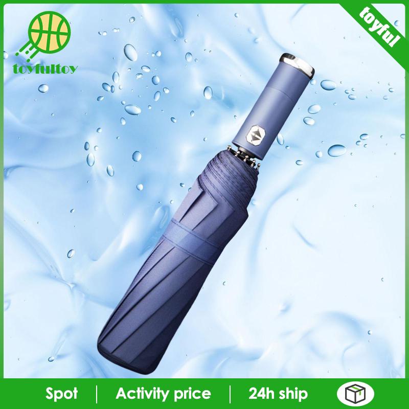 Dù Gấp Tự Động 10 Bóng LED Chống Gió Có Tay Cầm