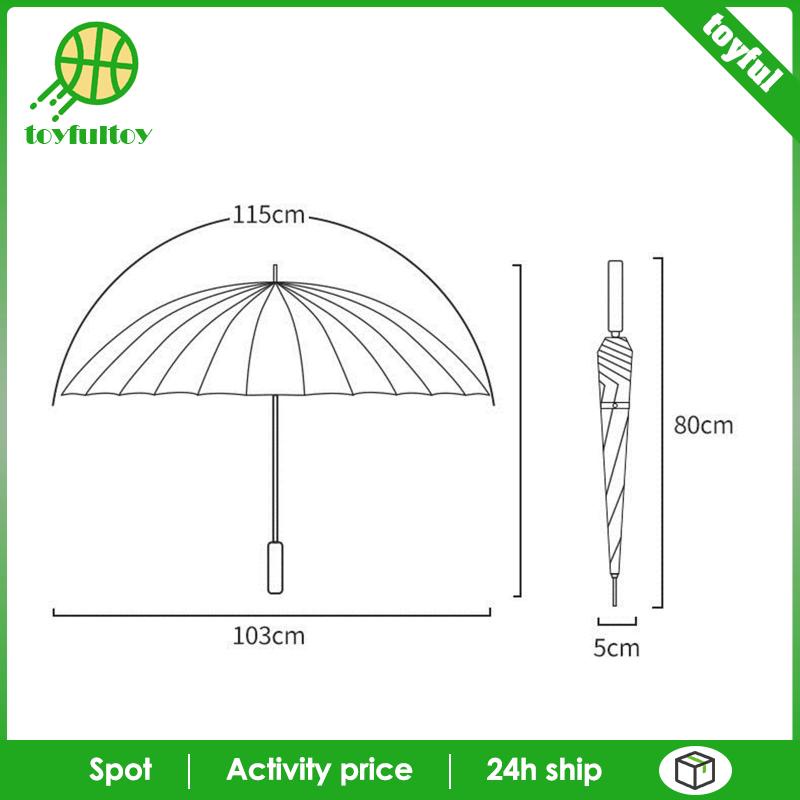 Dù Màu Đen Tay Cầm Cao Su Chống Gió Tiện Dụng