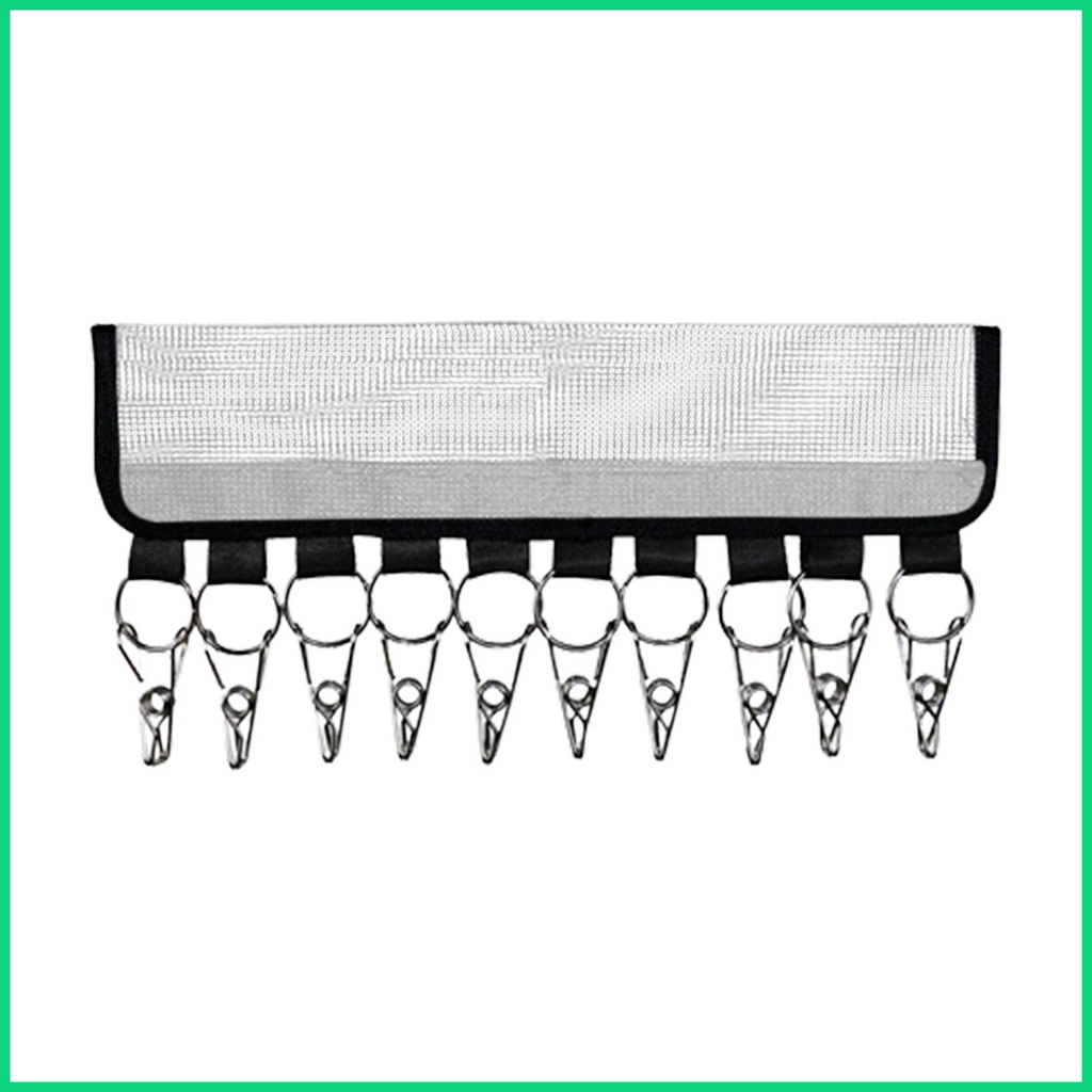 Giá Đỡ Đa Năng Kèm 10 Kẹp Lớn Tiện Dụng Cho Tủ Quần Áo / Mũ