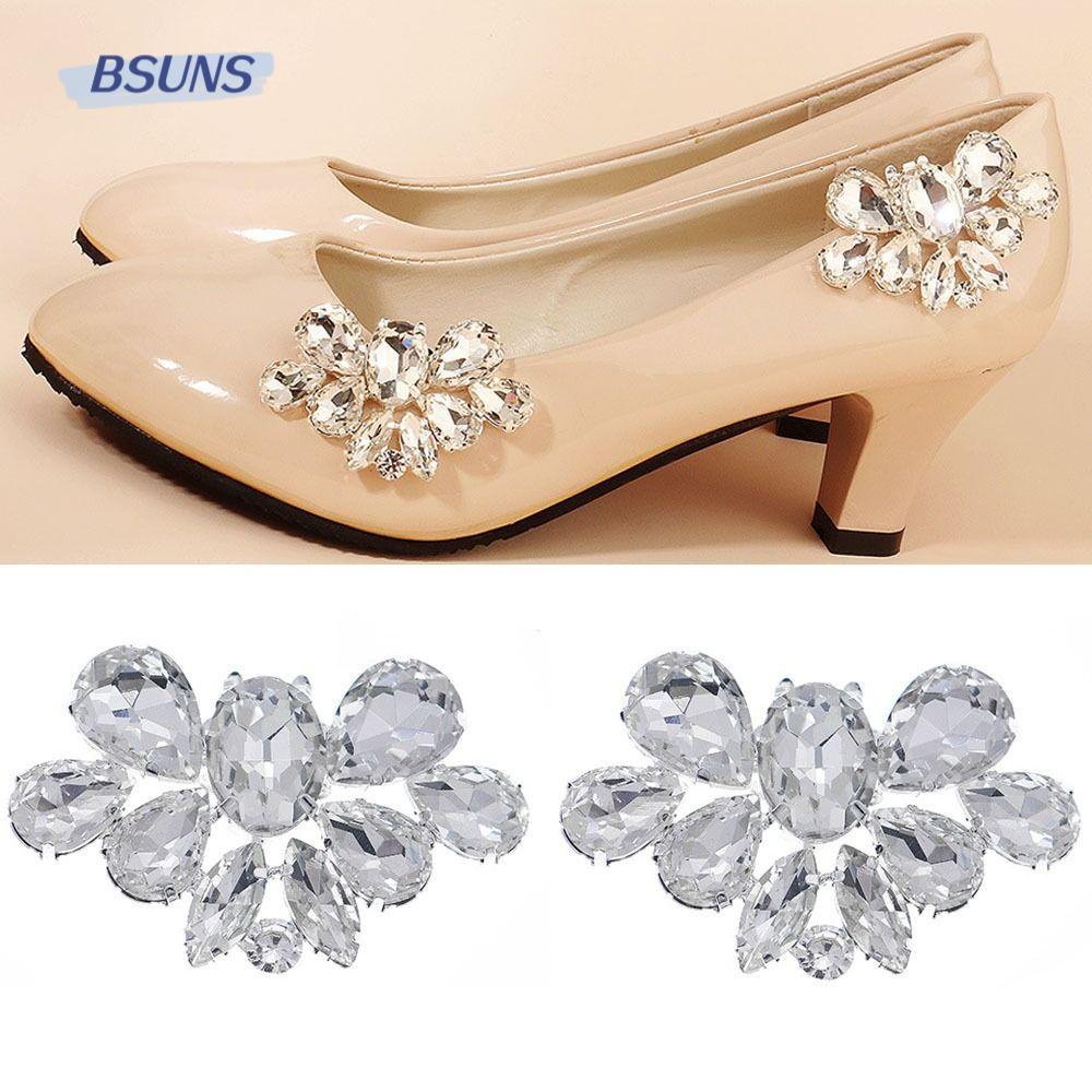 Bsuns 1 Cặp (2 Cái)|Phụ Kiện Trang Trí Giày Cao Gót Cho Cô Dâu Ngày Cưới