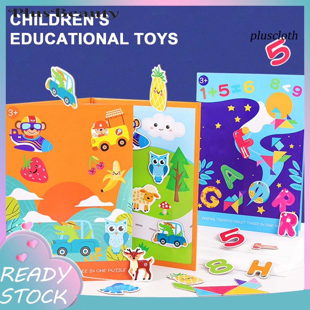 1 Bộ Đồ Chơi Xếp Hình 3D Màu Sáng Họa Tiết Hoạt Hình Dành Cho Ba Mẹ Và Bé