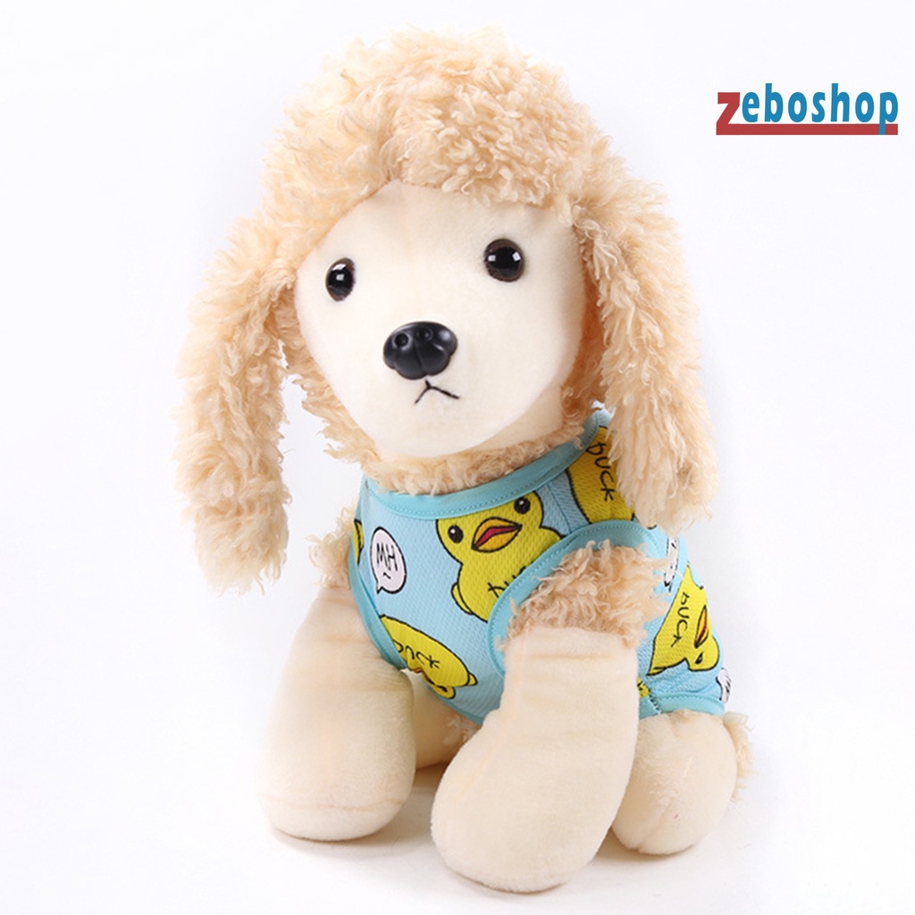 Áo Lưới Thoáng Khí Họa Tiết Vịt Hoạt Hình Dành Cho Thú Cưng