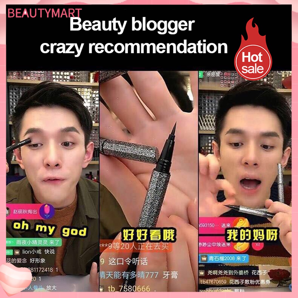 Bút Kẻ Mắt beautymart Dạng Lỏng Chống Thấm Nước Không Nhòe Giữ Màu Tốt Bền Lâu Trôi