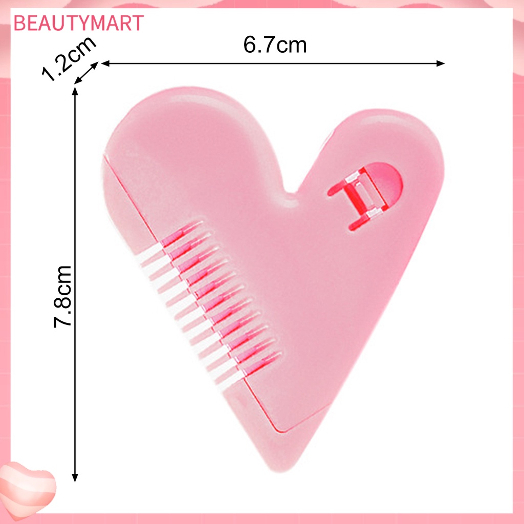 Lược Cắt Tóc ABS Hình Trái Tim Màu Trơn Sáng Tạo