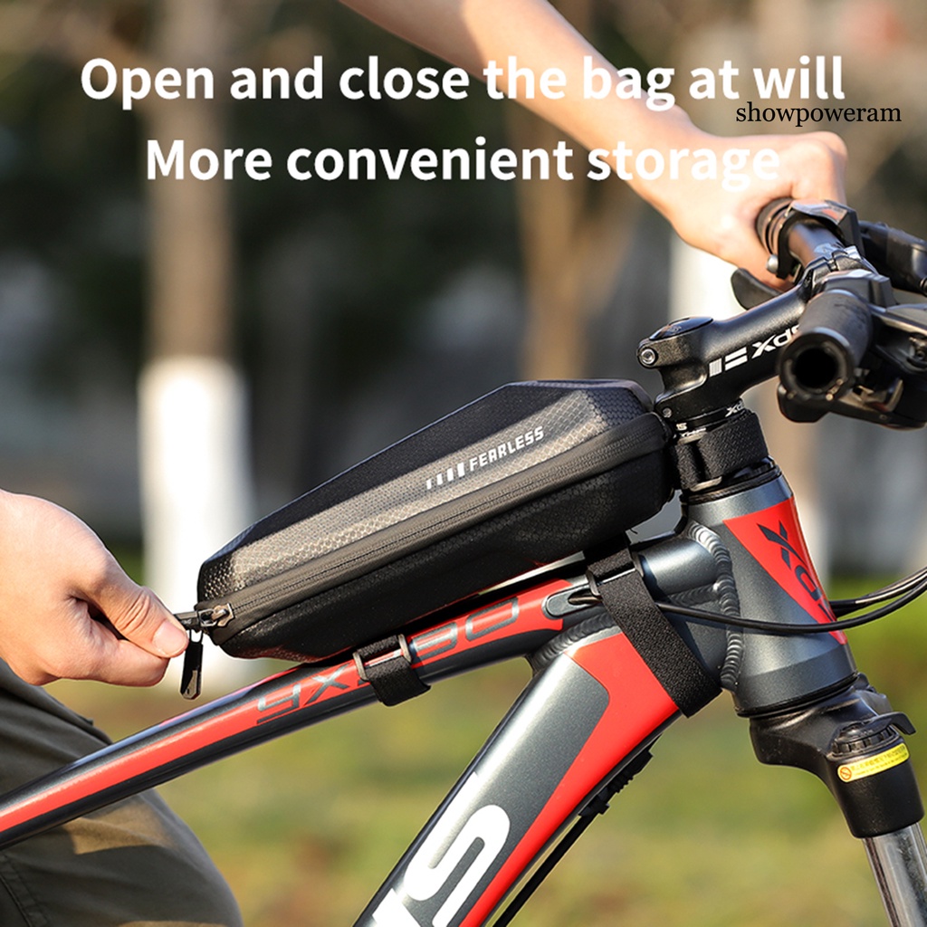 Túi Vỏ Cứng EVA Chống Thấm Nước Dung Tích Lớn 1.5L Gắn Khung Xe Đạp