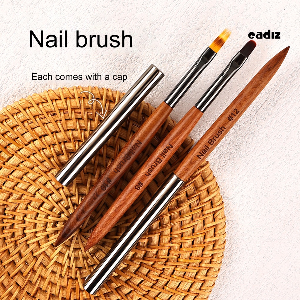 Cọ Vẽ Móng Tay Lông Mềm Không Đánh Dấu DIY Kèm Vỏ Đựng