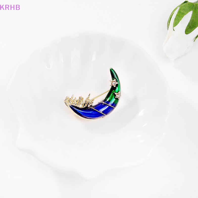 Ghim Cài Áo Hình Lâu Đài Mặt Trăng Thời Trang Cho Nữ Mới