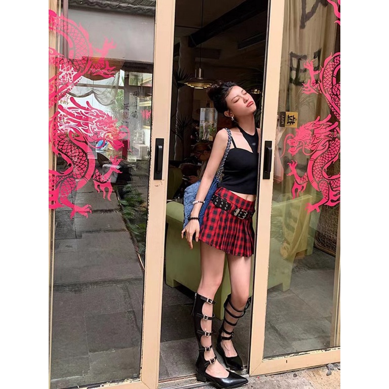 Áo Hai Dây Dệt Kim Dáng Ngắn Thời Trang Hàn Quốc 2023 Cho Nữ