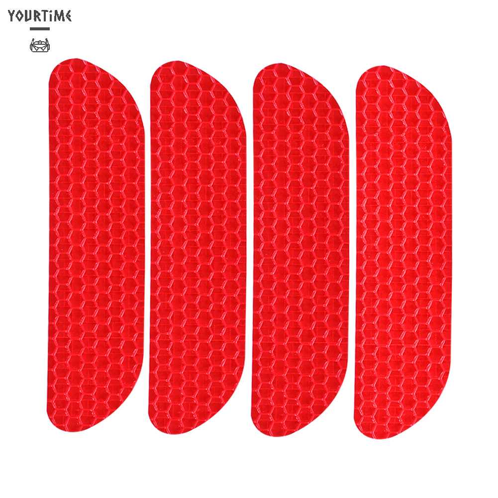 Bộ 4 Miếng Dán Phản Quang Cảnh Báo Mở Cửa Xe Hơi