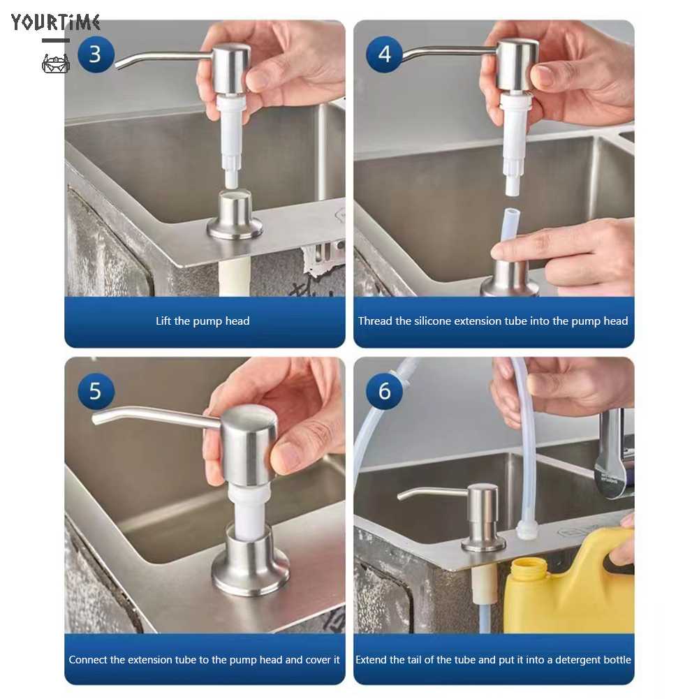 Bộ Ống Nối Dài Vòi Nước Bằng Thép Không Gỉ Tiện Dụng Cho Nhà Bếp