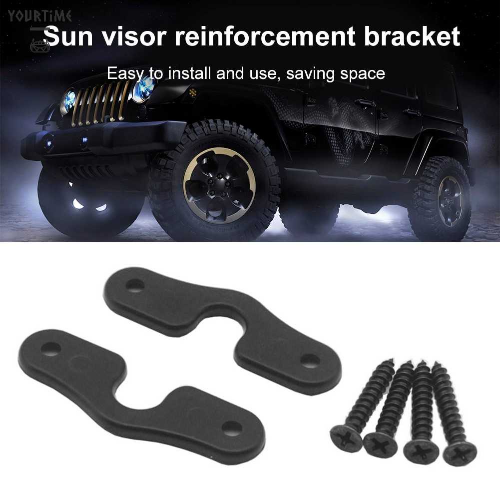 Bộ 2 Kẹp Gắn Tấm Che Nắng Xe Hơi Jeep Wrangler JK JL JT After 2007